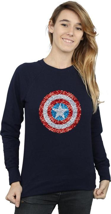 Immagine prodotto Captain America Pixelated Shield Felpa Donna (XL)