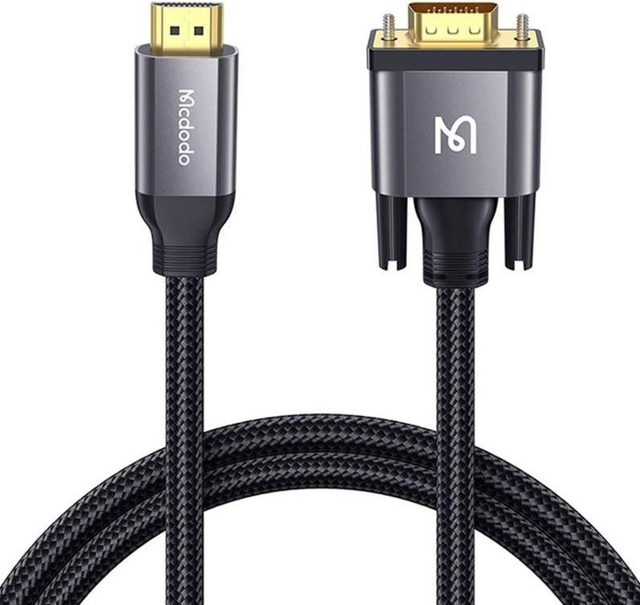 Mcdodo Kabel HDMI - D-Sub (VGA) 2m szary (79827) (2 m, HDMI)