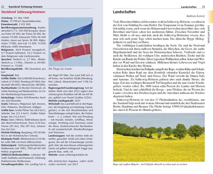 Produktbild Reiseführer Schleswig-Holstein (Deutsch, Franz-Josef Krücker, 2023)