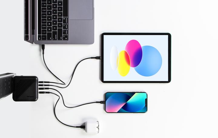 Immagine prodotto Targus 100W GanCharger-Multiporta-Adattamento da viaggio (100 W)