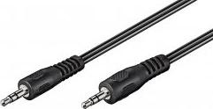 Actual product image Goobay Audio connection cable AUX, 3.5 mm stereo, flat cable (1.50 m)