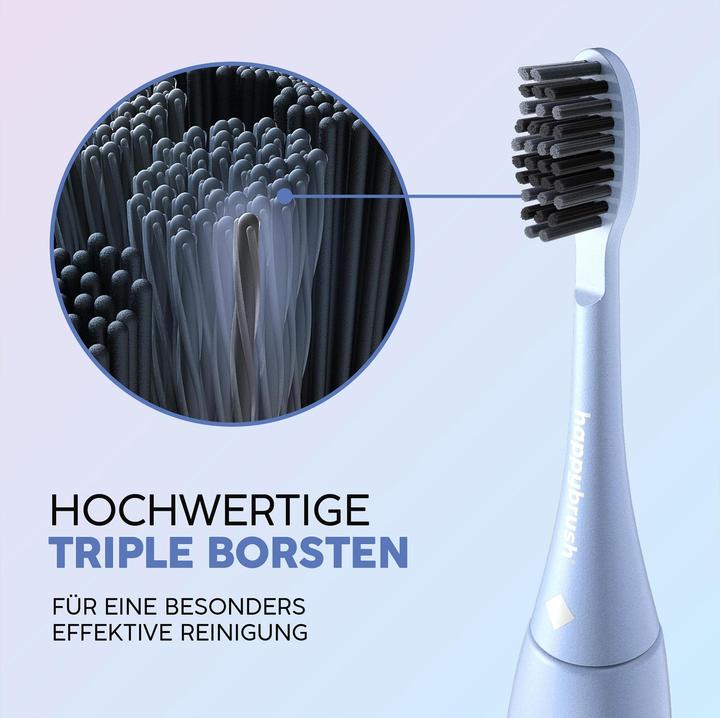 Produktbild happybrush Schallzahnbürste StarterKit Eco Vibe 3 Sunrise