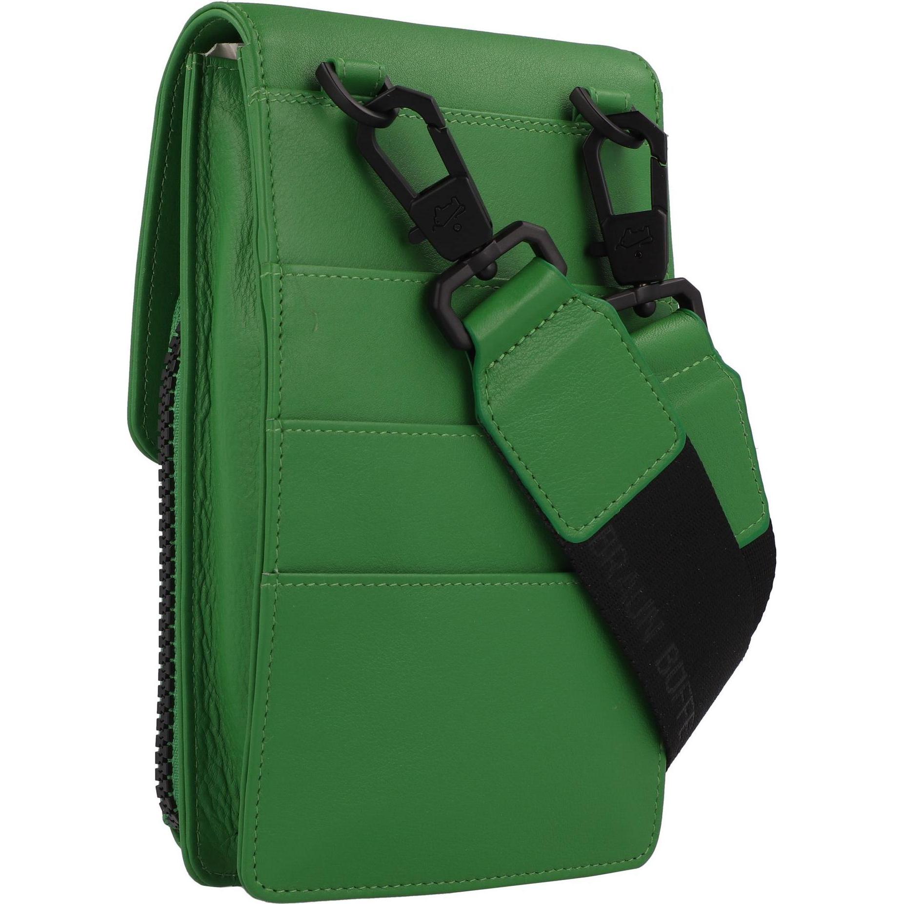 Thumbnail - Braun Büffel, Handtasche, Capri Mini Bag Umhängetasche Leder 10 cm, Grün