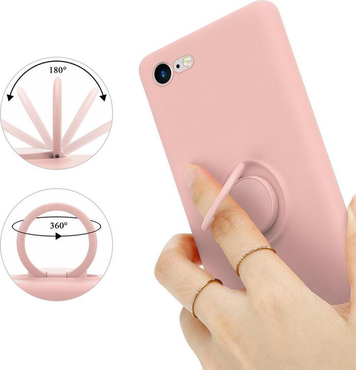 Actual product image Cadorabo TPU Liquid Ring Silicone Case Cover (Apple iPhone 7, Apple iPhone SE (2nd Gen))