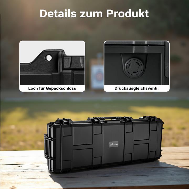 Image du produit Wiltec Waffenkoffer 109,8x41,5x15,5cm Langwaffen Gewehrkoffer Koffer Gewehr