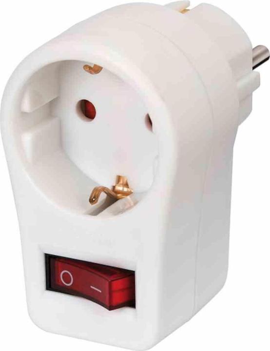 Image du produit Brennenstuhl Adaptateur fiche contact de terre avec interrupteur 1508070 (CEE 7/3, 1 x)