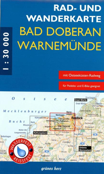 Actual product image Cycling and hiking map Bad Doberan, Warne
