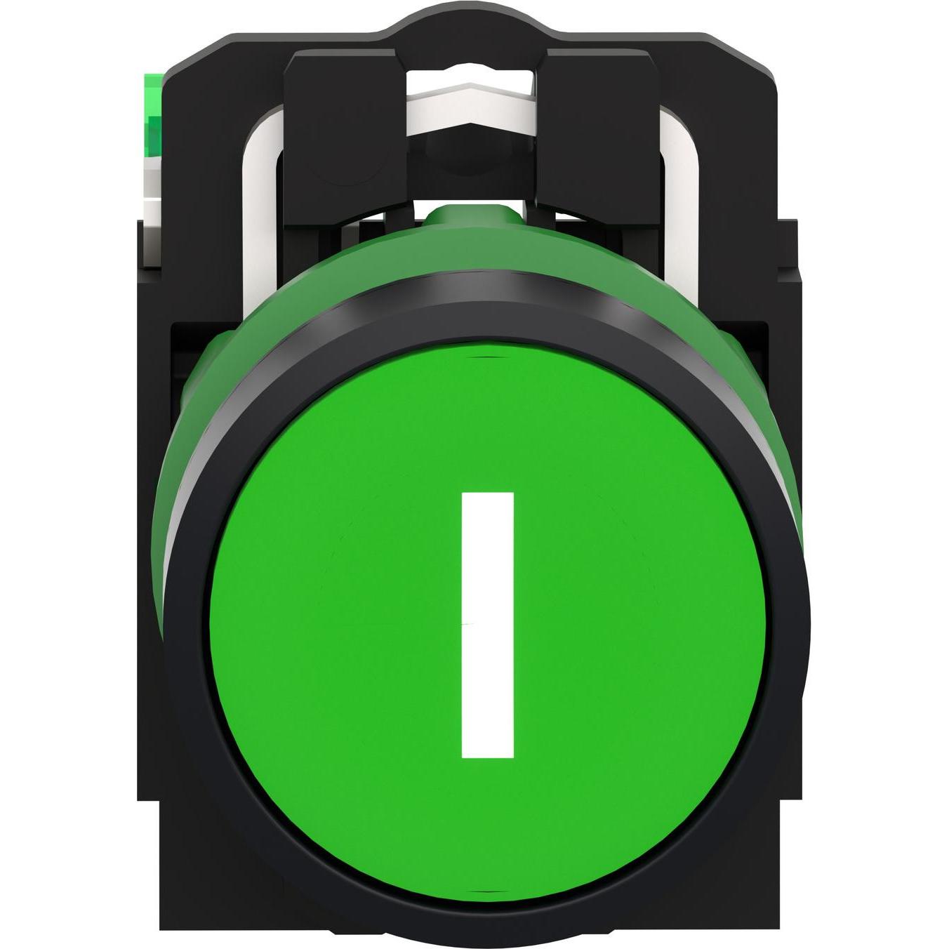 Thumbnail - Schneider Electric Senderkopf ZB5R, grüne Beschriftung "I", Taster + Schalter, Grün