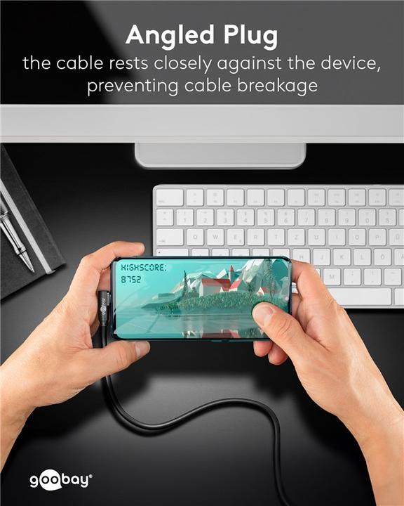 Produktbild Goobay USB C — USB A (0.50 m, USB 3.2, 15 W)