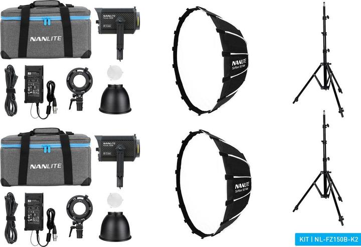 Productafbeelding Nanlite Forza 150B Bi-Colour LED duoset (Studiolicht)