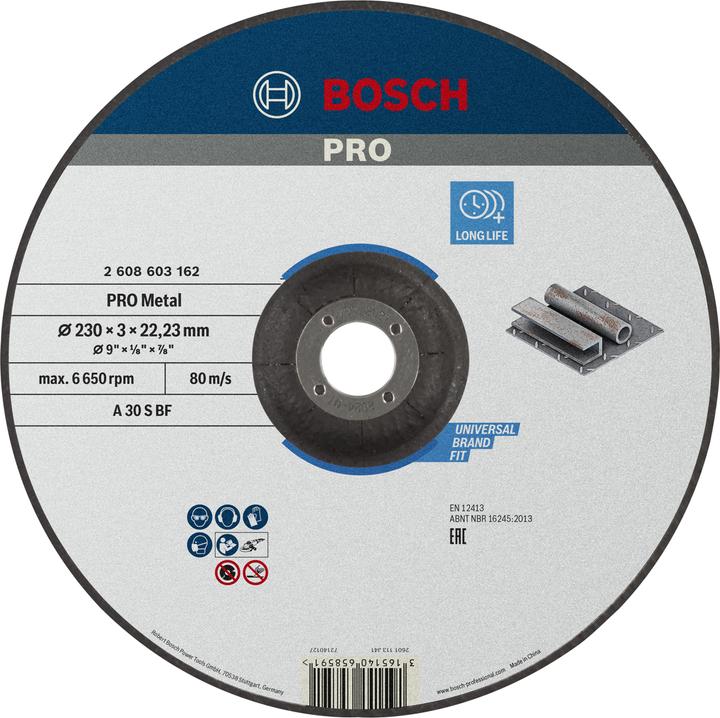 Produktbild Bosch Professional Zubehör PRO Metal Trennscheibe, 230 x 3 x 22,23 mm