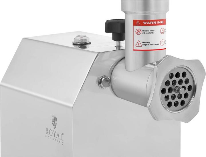 Actual product image Royal Catering Stainless Steel Meat Mincer - Return Flow - 70 kg/h