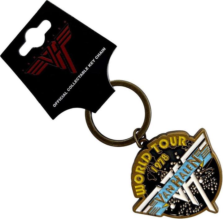 Actual product image Van Halen World Tour '78 Retro Logo Keyring