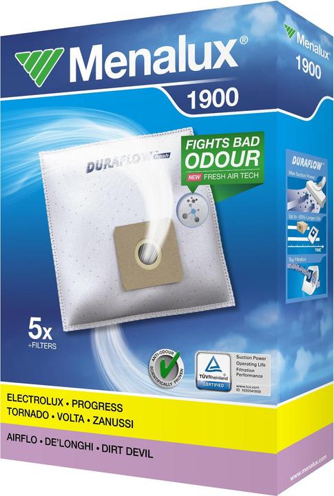 Produktbild Menalux 9001961276 1900 Staubsaugerbeutel (5x)