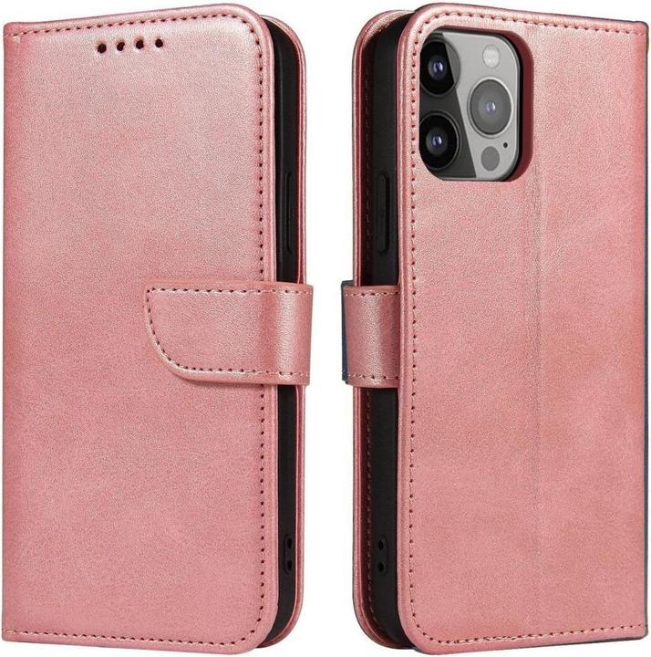 Immagine prodotto Hurtel Custodia a portafoglio con supporto per iPhone 15 Plus Custodia con magnete - Rosa (Apple iPhone 15 Plus)