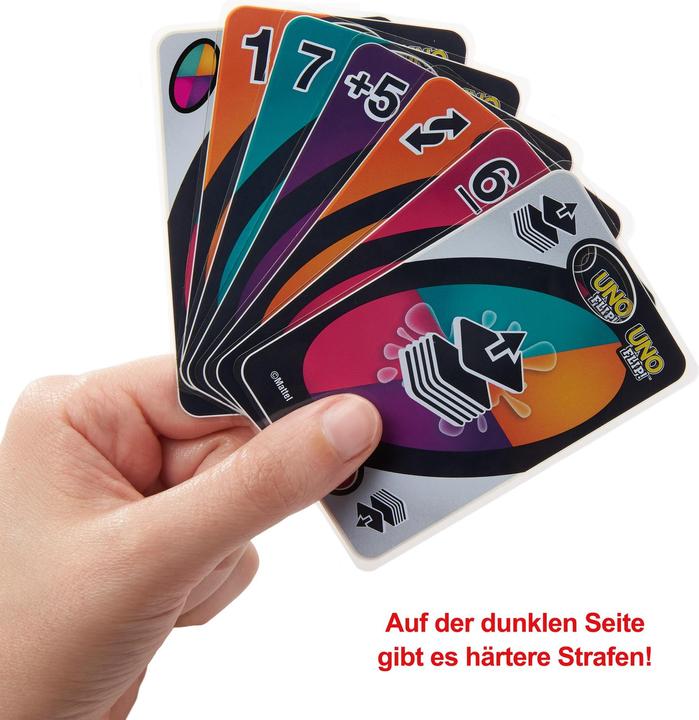 Actual product image Mattel Games UNO Flip Splash (French, 2 - 10 Players)