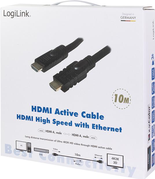 Immagine prodotto LogiLink HDMI (Typ A) — HDMI (Typ A) (10 m, HDMI)