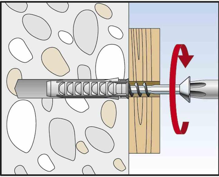 Produktbild Fischer SB Nylondübel Duopower mit Schraube (20 Stk.)