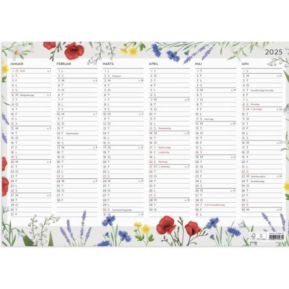 Mayland-Burde, Calendario, Calendario ścienny Kwiaty A3 2025 (A3)