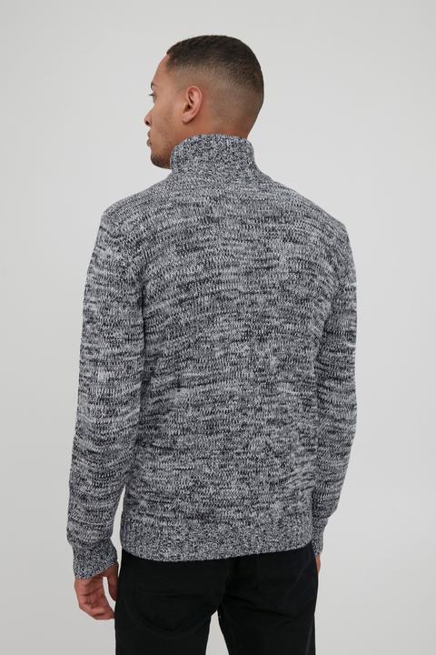 Actual product image Solid Pomeroy Men's Cardigan Chunky Knit Jacket With Funnel Neck Made Of 100% Cotton (XL)