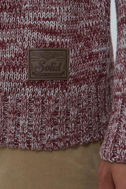 Actual product image Solid Pomeroy Men's Cardigan Chunky Knit Jacket With Funnel Neck Made Of 100% Cotton (M)