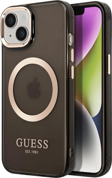 Produktbild Guess Translucent MagSafe Compatible Case für Apple iPhone 14 - black (Apple iPhone 14, Apple iPhone 13, Apple iPhone 14 Pro Max)