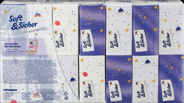 Actual product image dm Soft&Sicher Handkerchiefs Design 4-ply (42x10 pcs)