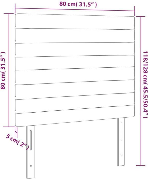 Produktbild VidaXL Daria (80 x 5 x 128 cm)