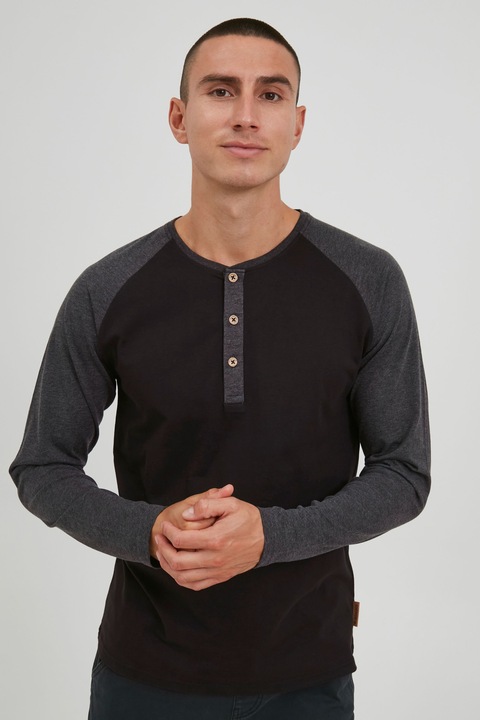 Immagine prodotto Indicode Winston Maglia Maglie A Maniche Lunghe Da Uomo Con Collo Grandad (L)