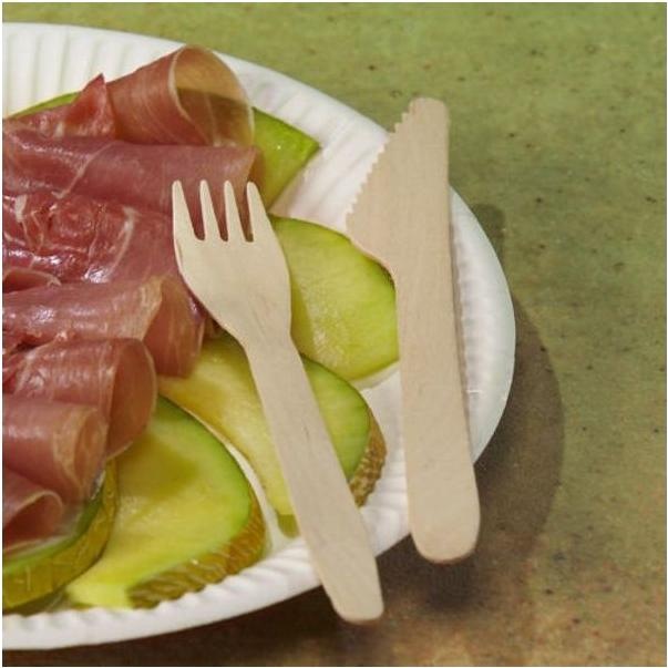 Actual product image Papstar Wood forks pure (100 x)