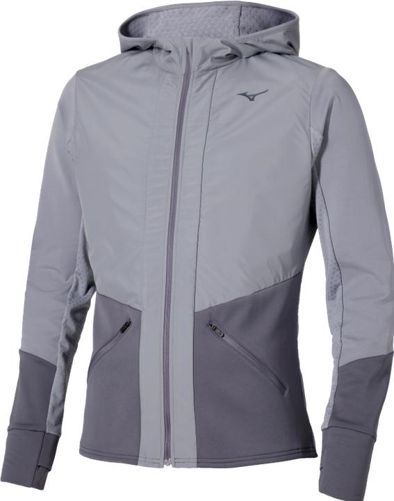 Actual product image Mizuno Active Warmalite Hybrid Full Zip Hooded Long Sleeve Top - Thermounterwäsche - Herren (L)