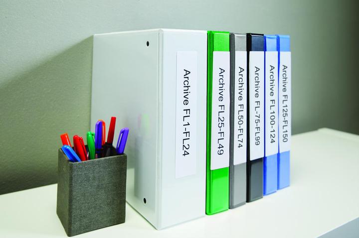 Productafbeelding Dymo S0722470 Mapetiketten smal (7.50 cm)