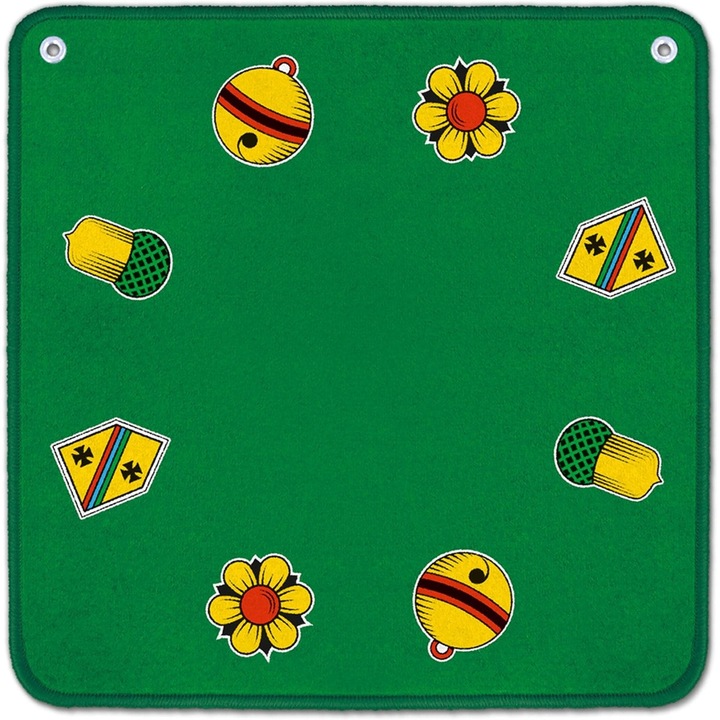 Immagine prodotto Tappeto Jass verde con motivi tedeschi
