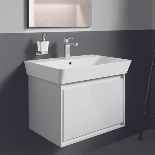 Produktbild Ideal Standard IDS Waschtischunterschrank CONNECT AIR 585mm f Cube Air 650mm we glänz. / we ma (58 x 41 x 40 cm)