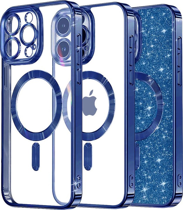 Produktbild Techsuit - Luxury Glitter MagSafe - iPhone 12 Pro - Deep Blue (Apple iPhone 12 Pro)