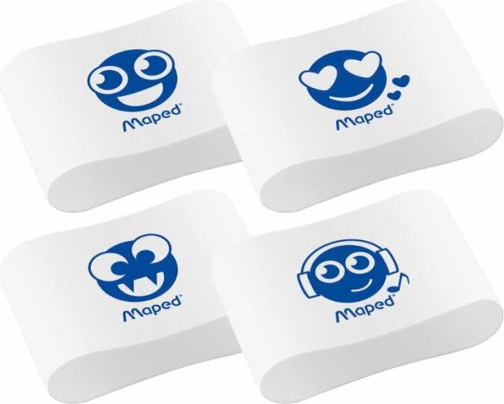 Image du produit Maped Gomme plastique Essentials Soft, blanc, présentoir
