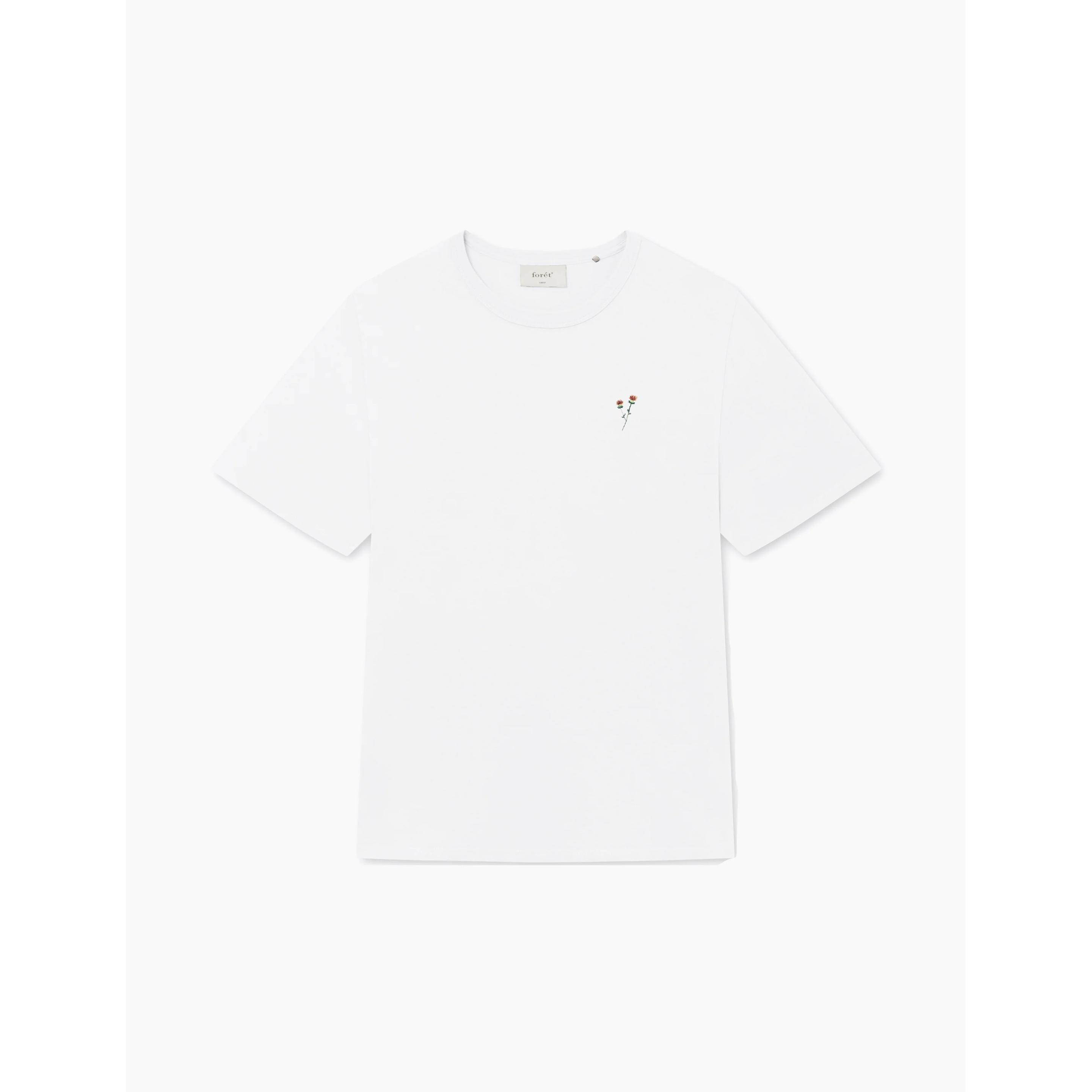 Forét, Shirt, Flower, Weiss, (L)