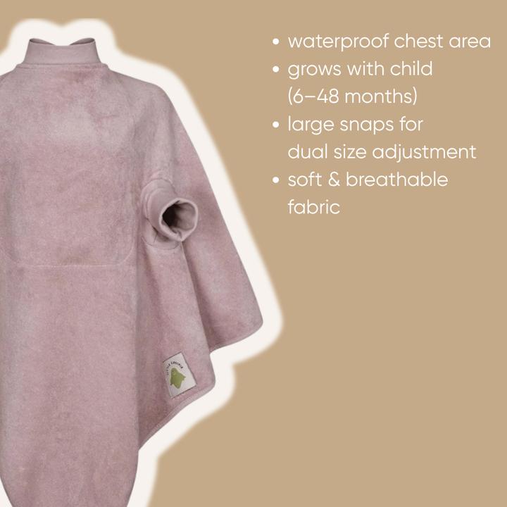 Actual product image Little Casimir Lätzchen mit Ärmeln – wasserdicht, saugfähig & verstellbar, für Babys 6M-4J (6 months)