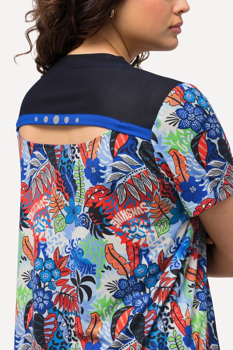 Immagine prodotto Ulla Popken Maglia funzionale dal taglio svasato con scollo a V e mezze maniche (42, 44)