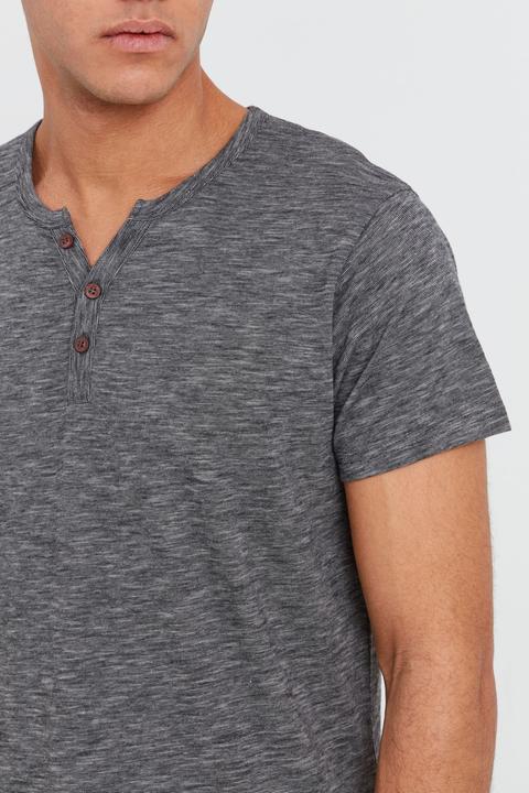 Immagine prodotto Solid Sigos T-Shirt A Maniche Corte Maglietta Da Uomo Con Collo Grandad In Cotone 100% (M)