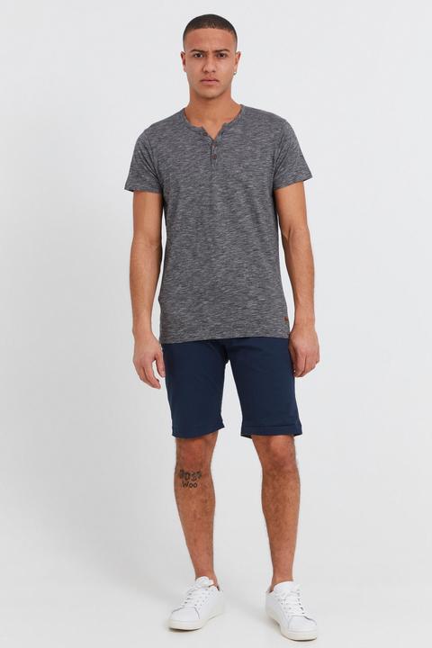Immagine prodotto Solid Sigos T-Shirt A Maniche Corte Maglietta Da Uomo Con Collo Grandad In Cotone 100% (M)