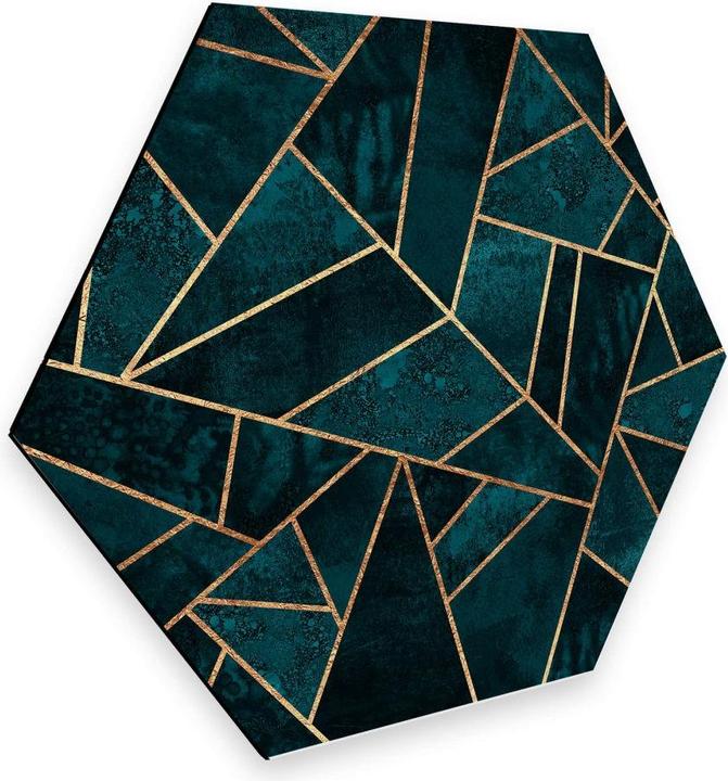 Actual product image Trenddeko Blue-green gemstone (35 x 30 cm)