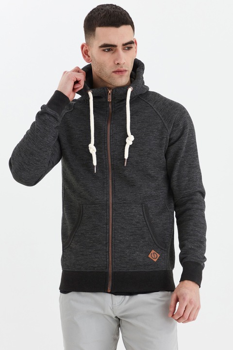 Actual product image Solid Vitu Zip-Hoodie Men's Jacket (S)