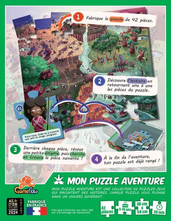 Immagine prodotto Game Mon puzzle aventure - Terre ocre (42 pezzi)