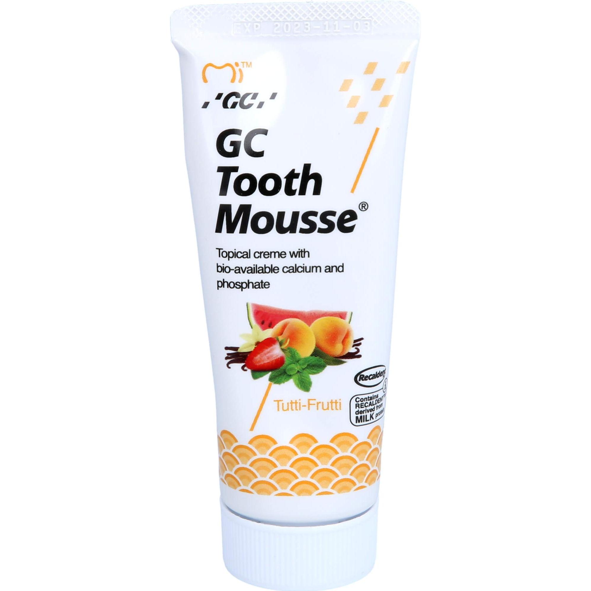 Doc Johnson, Zahnpasta, GC Tooth Mousse Tutti-Frutti, 40 g TUB