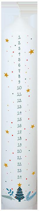 Actual product image Advent calendar candle fir branch