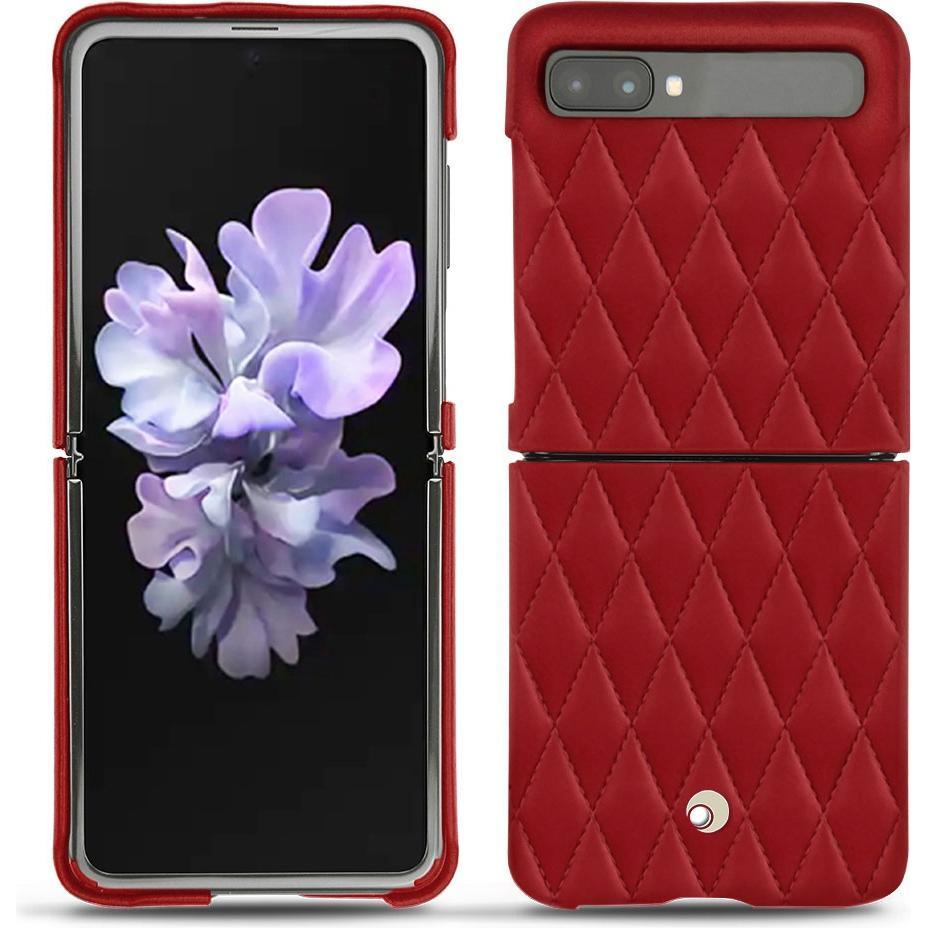 Noreve Lederschutzhülle (Samsung Galaxy Z Flip), Smartphone Hülle, Rot