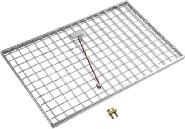 Hager Griglia a pavimento ZAY90271 in acciaio b. f. Gr.1 390x890x45