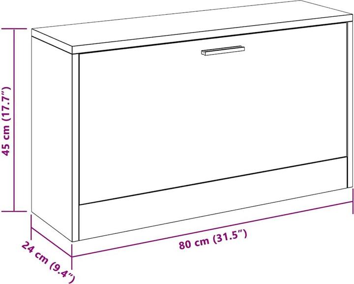 Produktbild vidaXL Magnolia (140 x 80 x 75 cm)
