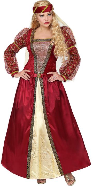 Image du produit Widmann PRINCESSE MÉDIÉVALE (robe avec jupon & crinoline, coiffe avec voile), XL (XL)